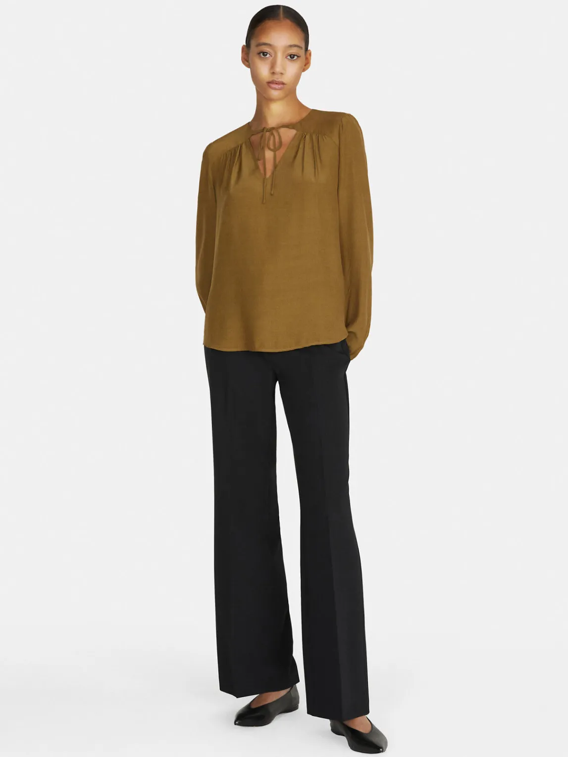 Women Sisley Shirts & Blouses<Flowy Blouse With Porthole