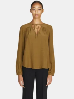 Women Sisley Shirts & Blouses<Flowy Blouse With Porthole