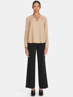 Women Sisley Shirts & Blouses<Flowy Blouse With Porthole