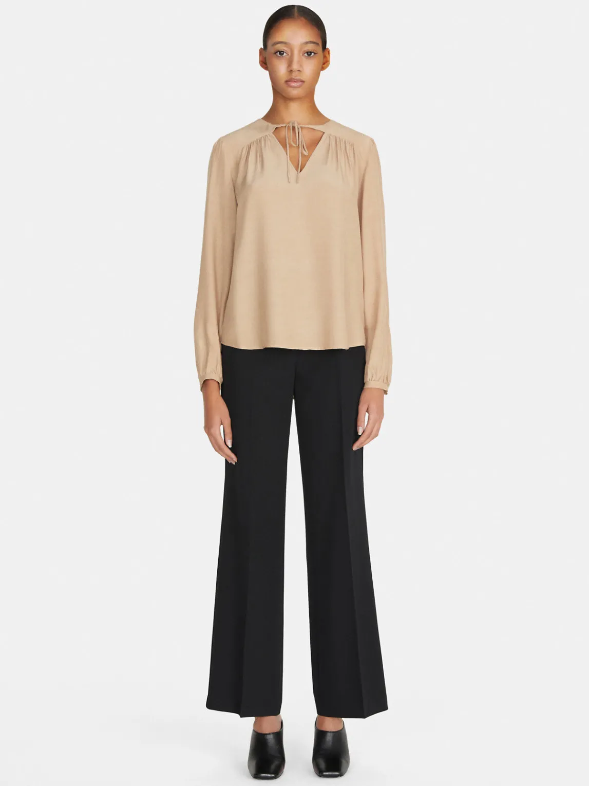 Women Sisley Shirts & Blouses<Flowy Blouse With Porthole