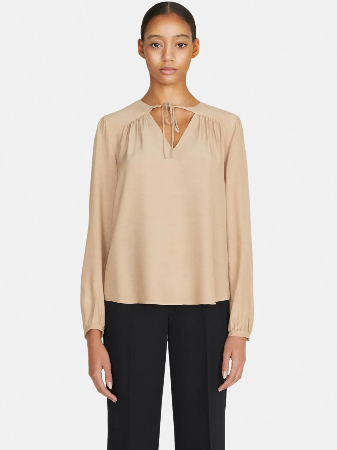 Women Sisley Shirts & Blouses<Flowy Blouse With Porthole