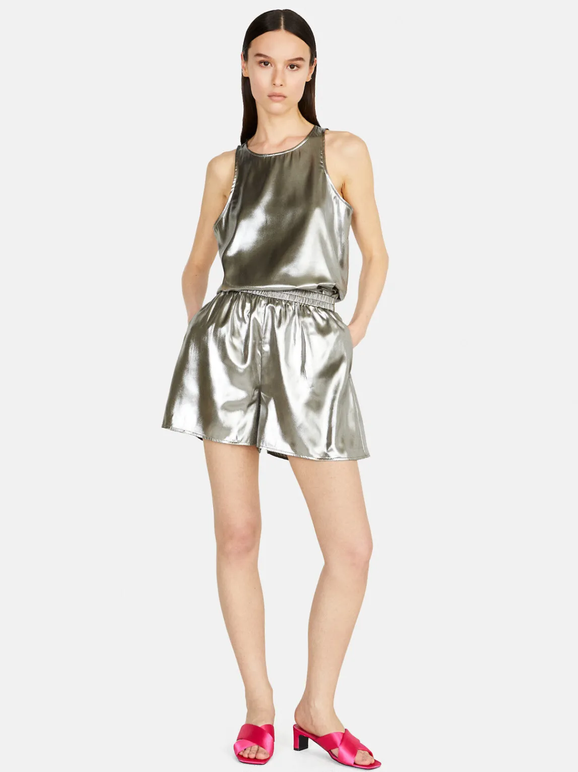 Women Sisley Trousers<Foil Shorts