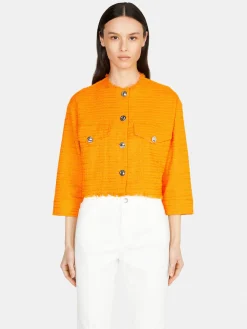 Women Sisley Jackets & Coats<Frayed Jacket