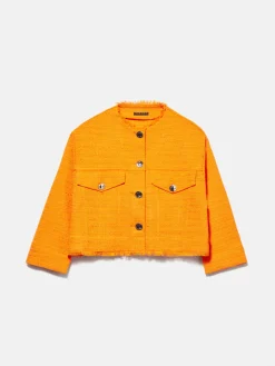 Women Sisley Jackets & Coats<Frayed Jacket