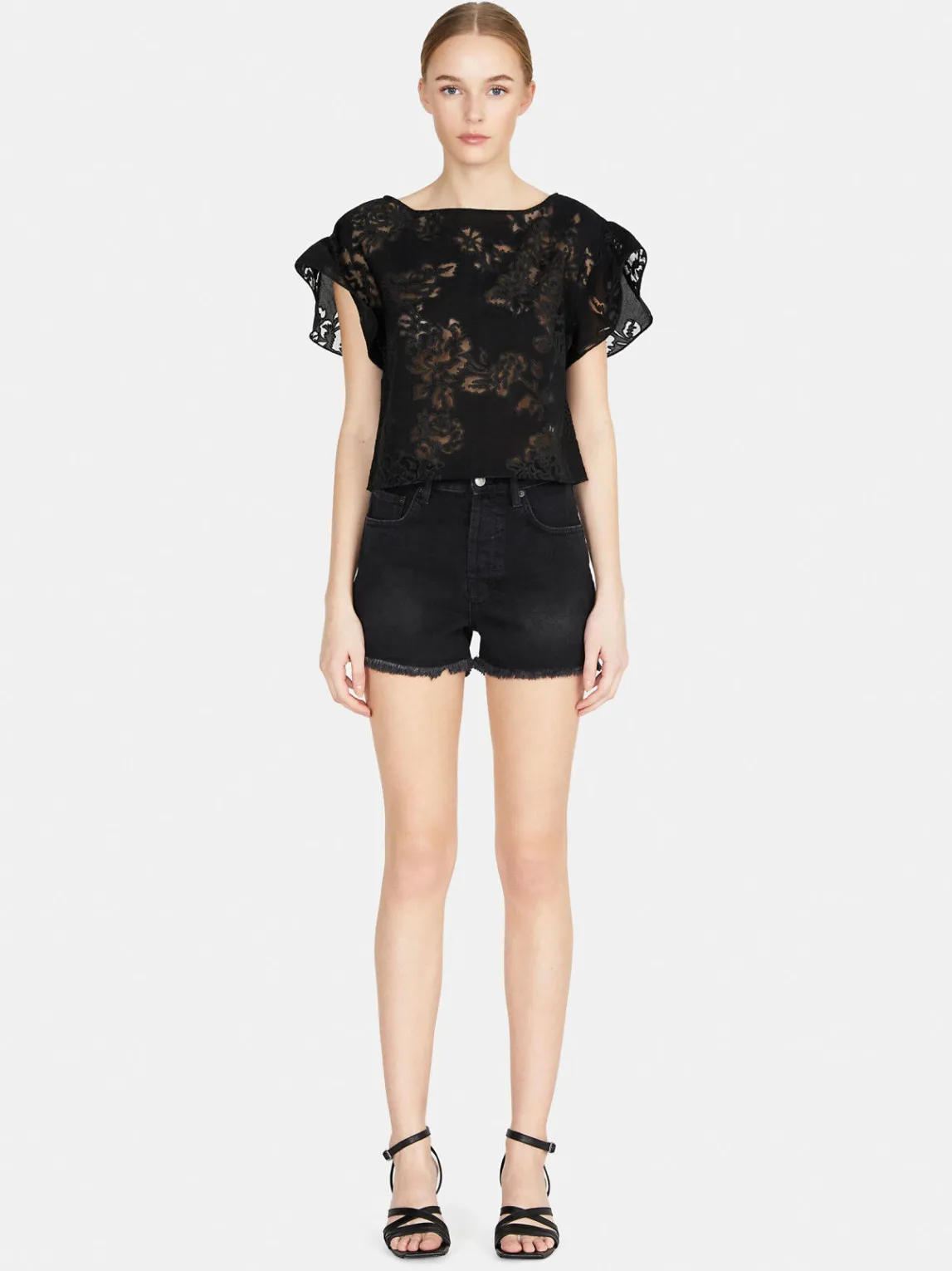 Women Sisley Trousers<Fringed Jean Shorts