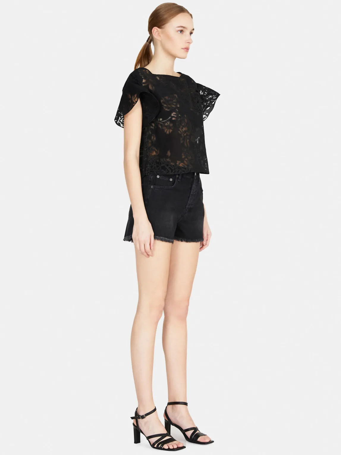 Women Sisley Trousers<Fringed Jean Shorts