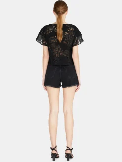 Women Sisley Trousers<Fringed Jean Shorts