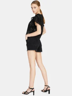 Women Sisley Trousers<Fringed Jean Shorts