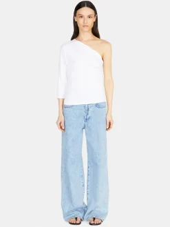 Women Sisley Tops & T-Shirts<Gathered One-Shoulder T-Shirt