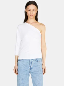 Women Sisley Tops & T-Shirts<Gathered One-Shoulder T-Shirt