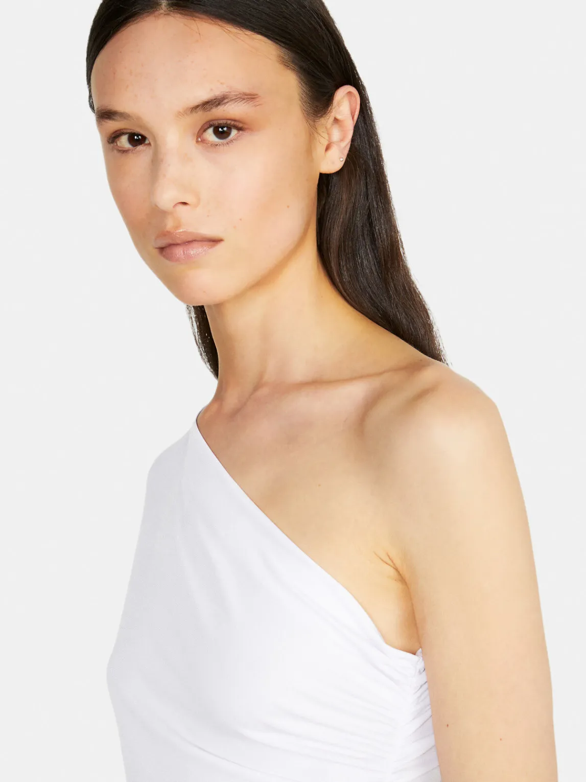 Women Sisley Tops & T-Shirts<Gathered One-Shoulder T-Shirt