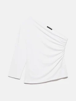 Women Sisley Tops & T-Shirts<Gathered One-Shoulder T-Shirt