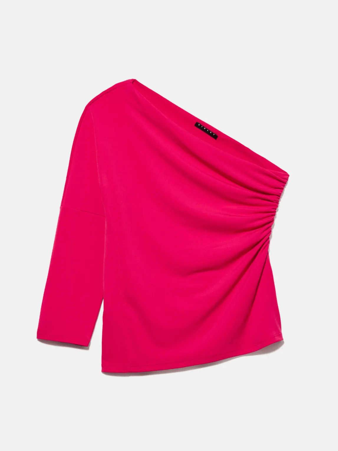 Women Sisley Tops & T-Shirts<Gathered One-Shoulder T-Shirt