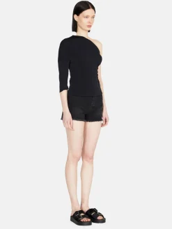 Women Sisley Tops & T-Shirts<Gathered One-Shoulder T-Shirt