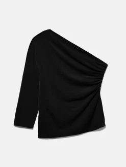 Women Sisley Tops & T-Shirts<Gathered One-Shoulder T-Shirt
