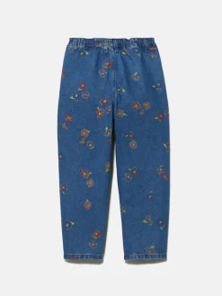 Girls Sisley Trousers & Skirts<High-Waisted Floral Jeans