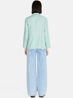 Women Sisley Jackets & Coats<Jacket In Linen Blend