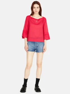 Women Sisley Shirts & Blouses<Kaftan Blouse With Pleats