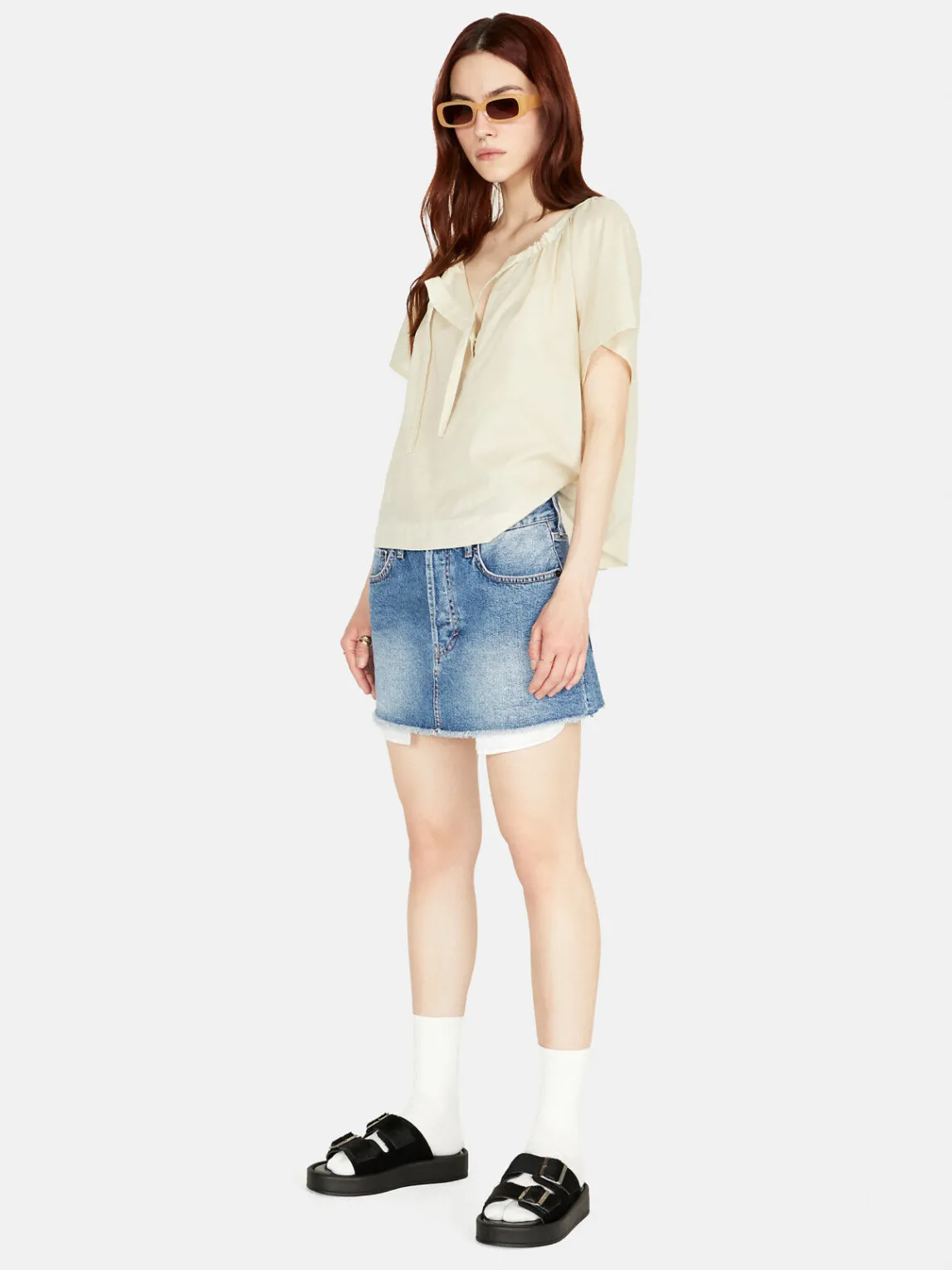 Women Sisley Shirts & Blouses<Kaftan Neck Blouse