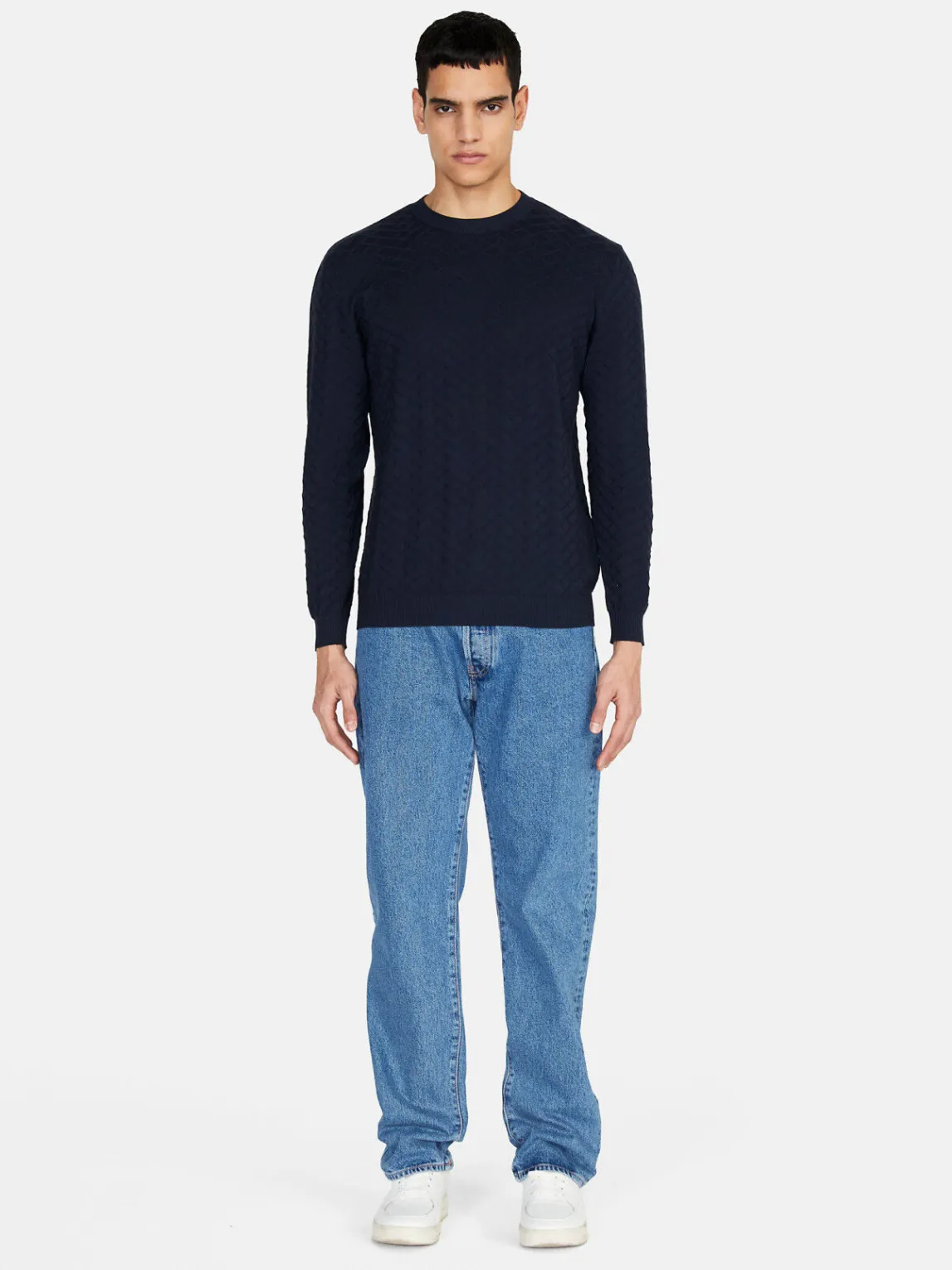 Men Sisley Jumpers & Knitwear<Knit Crew Neck Sweater