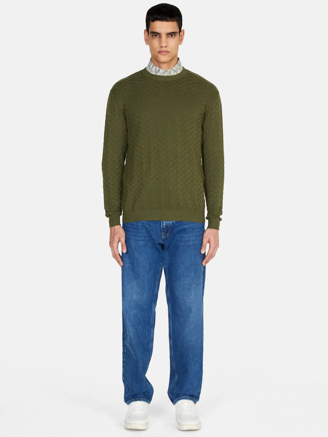 Men Sisley Jumpers & Knitwear<Knit Crew Neck Sweater