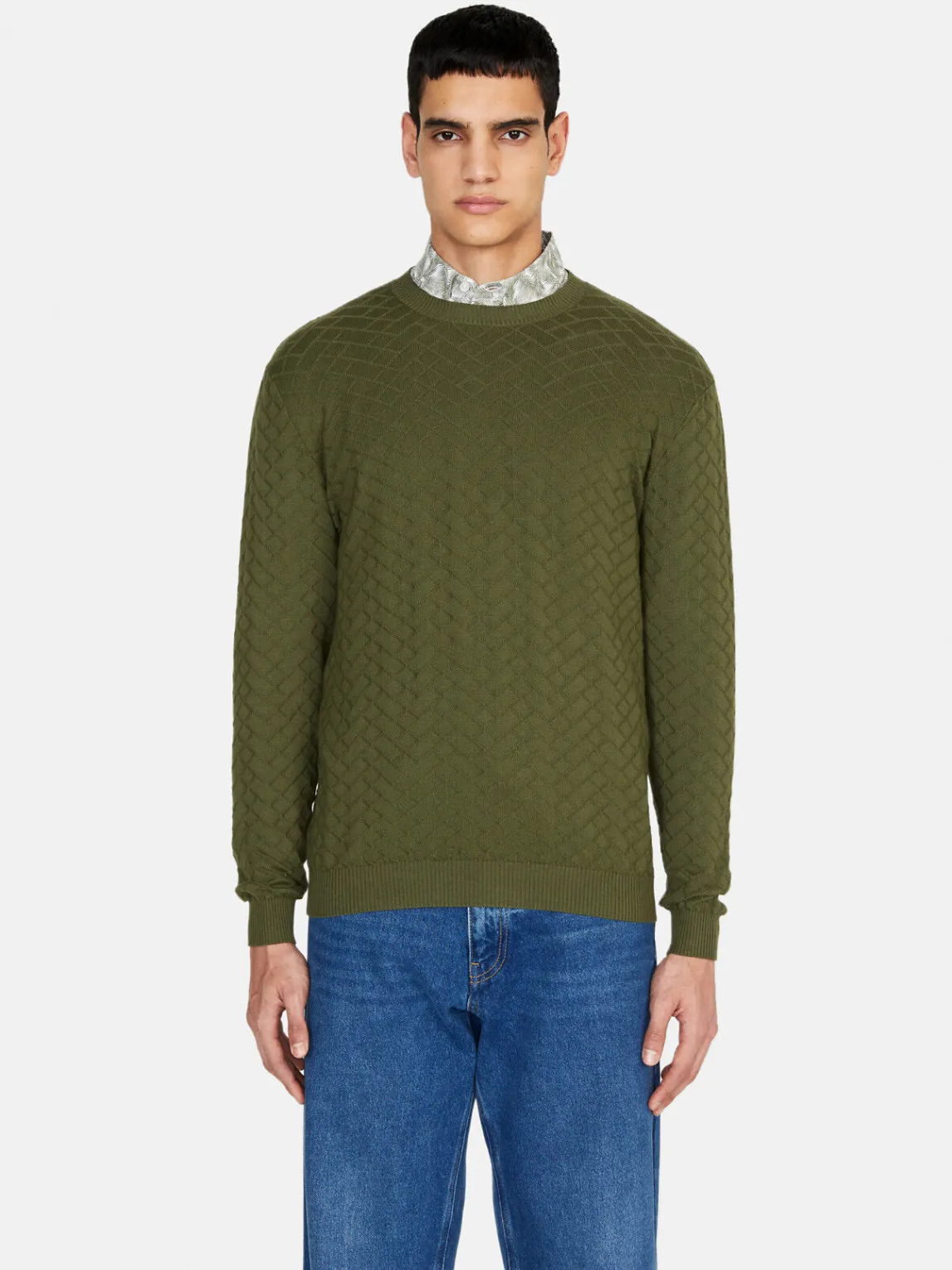 Men Sisley Jumpers & Knitwear<Knit Crew Neck Sweater