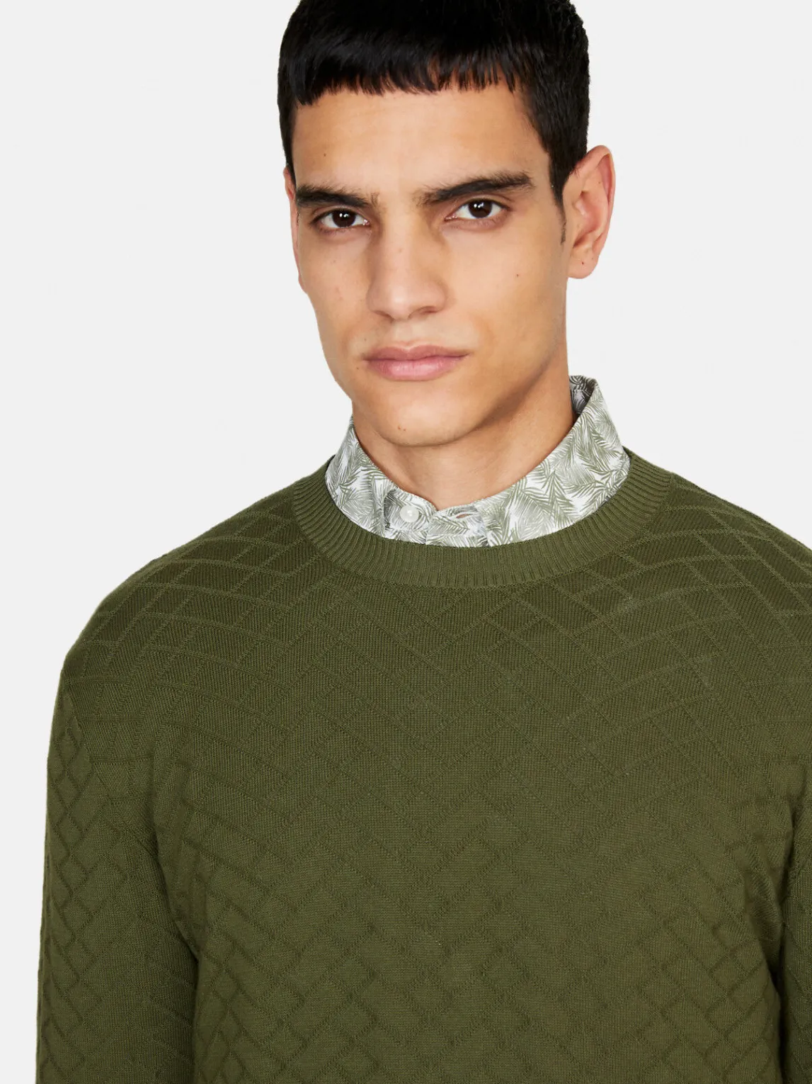Men Sisley Jumpers & Knitwear<Knit Crew Neck Sweater