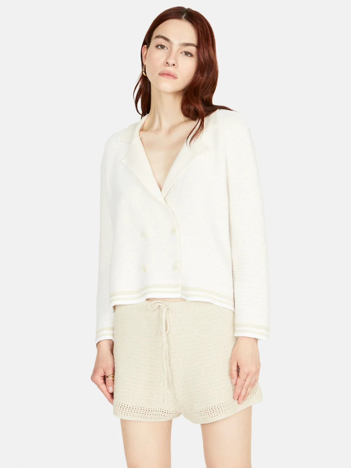 Women Sisley Jumpers & Knitwear<Knit Cropped Jacket
