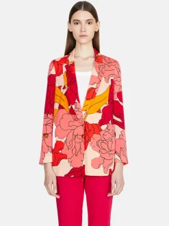Women Sisley Jackets & Coats<Long Printed Jacket