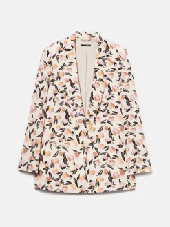 Women Sisley Jackets & Coats<Long Printed Jacket