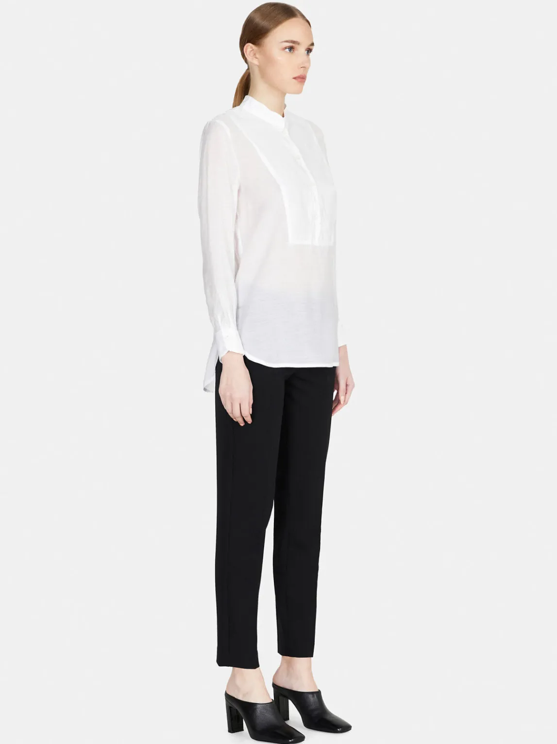 Women Sisley Shirts & Blouses<Long Shirt In Organza