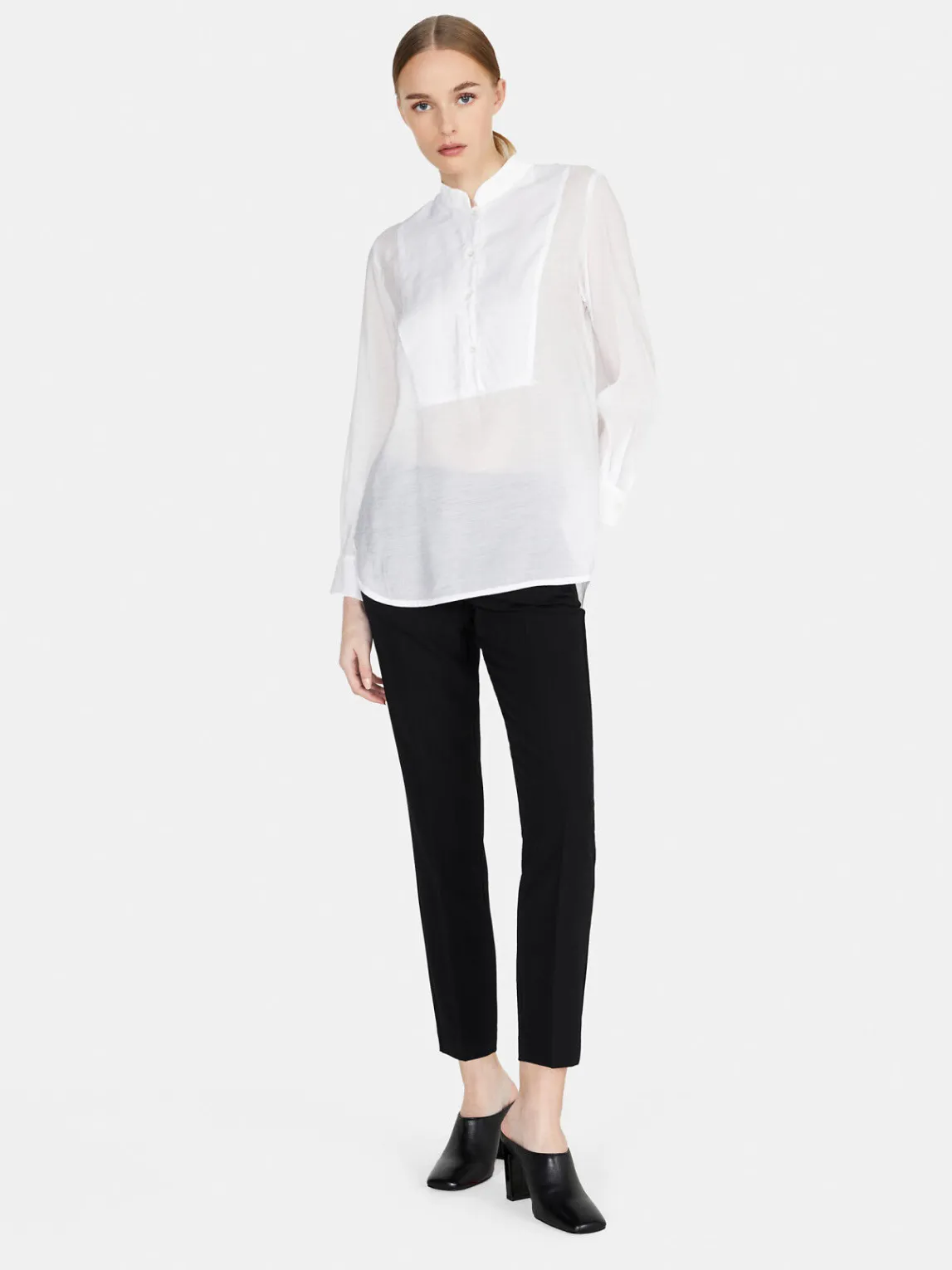 Women Sisley Shirts & Blouses<Long Shirt In Organza