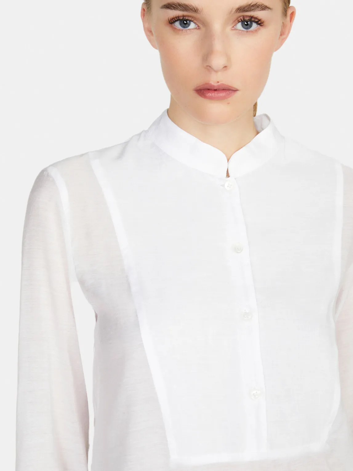 Women Sisley Shirts & Blouses<Long Shirt In Organza
