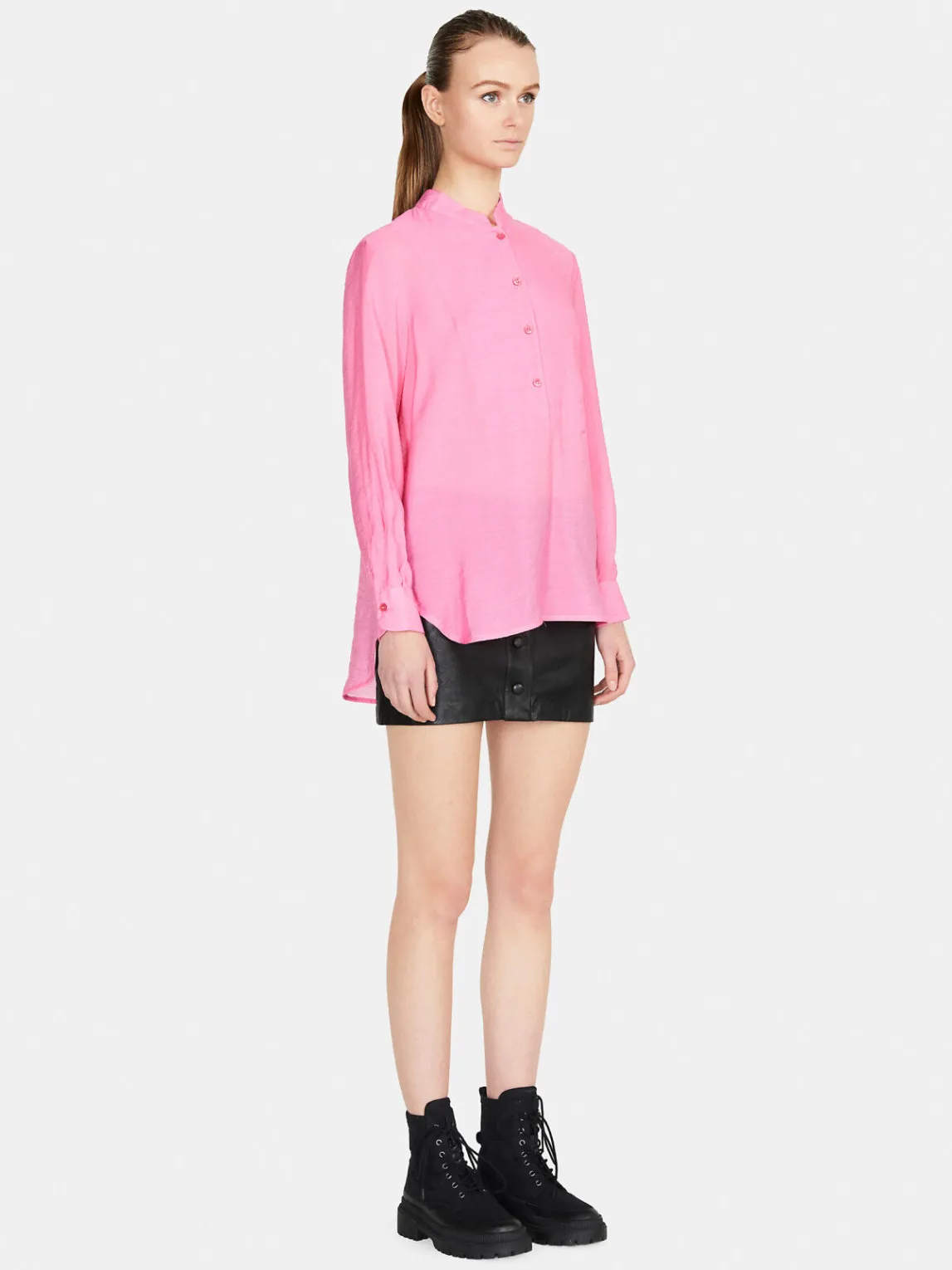 Women Sisley Shirts & Blouses<Long Shirt In Organza