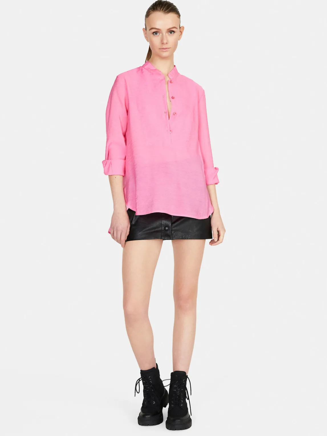 Women Sisley Shirts & Blouses<Long Shirt In Organza