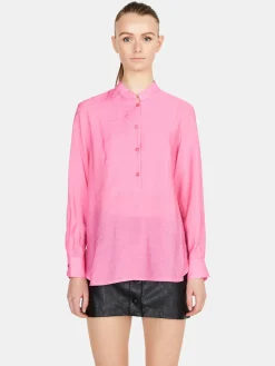 Women Sisley Shirts & Blouses<Long Shirt In Organza