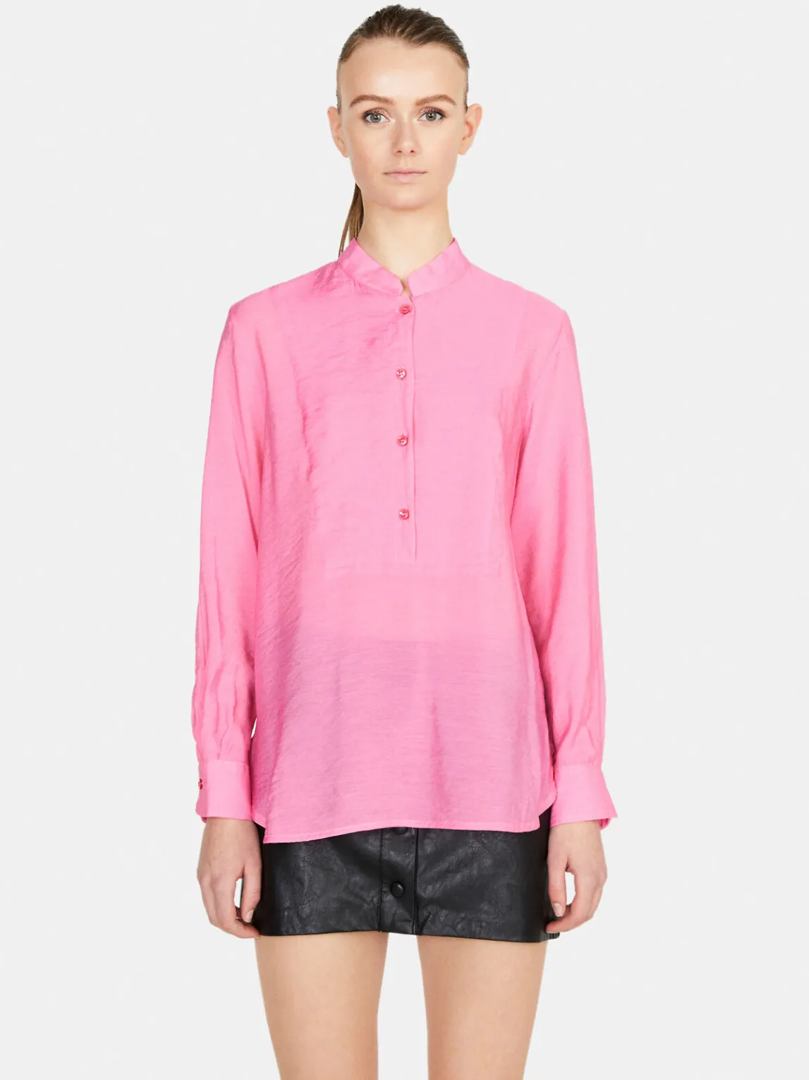 Women Sisley Shirts & Blouses<Long Shirt In Organza