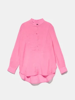 Women Sisley Shirts & Blouses<Long Shirt In Organza