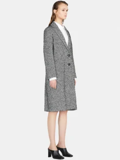 Women Sisley Jackets & Coats<Long Yarn Dyed Coat