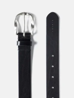 Men Sisley Accessories<Low Rise Leather Belt