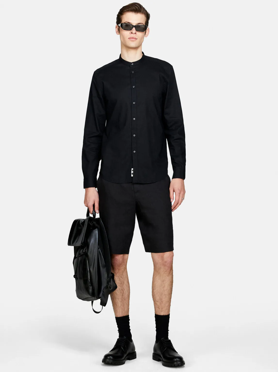 Men Sisley Shirts<Mandarin Collar Shirt