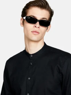 Men Sisley Shirts<Mandarin Collar Shirt