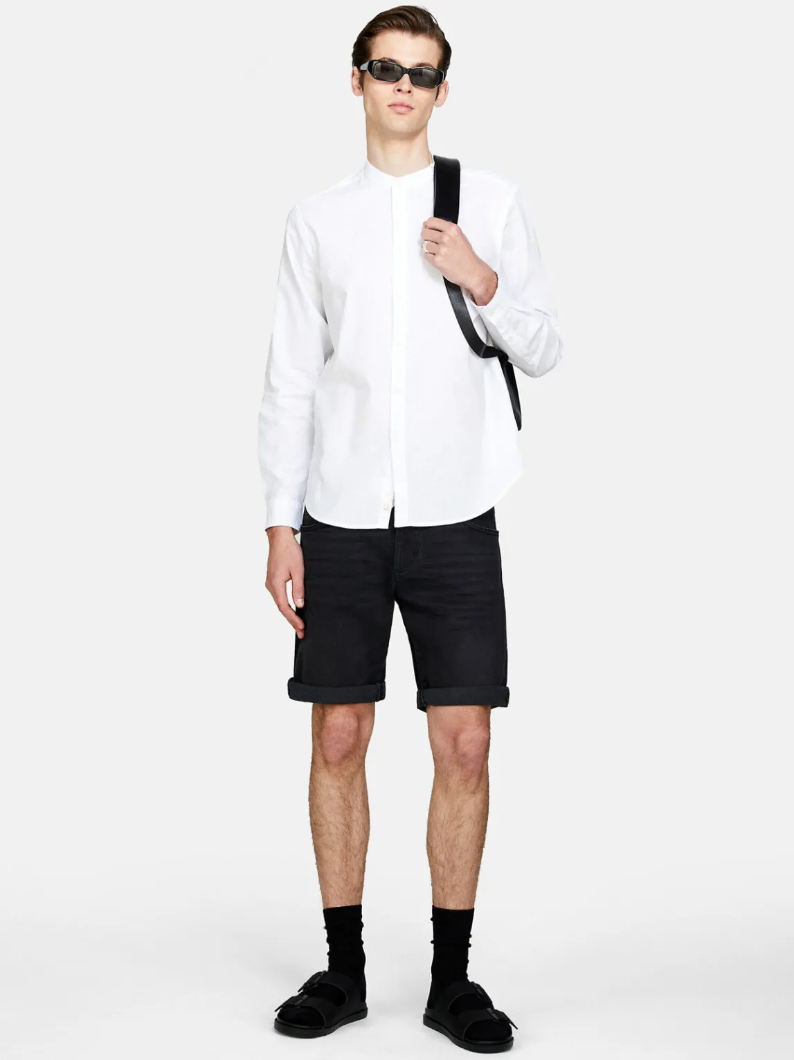Men Sisley Shirts<Mandarin Collar Shirt