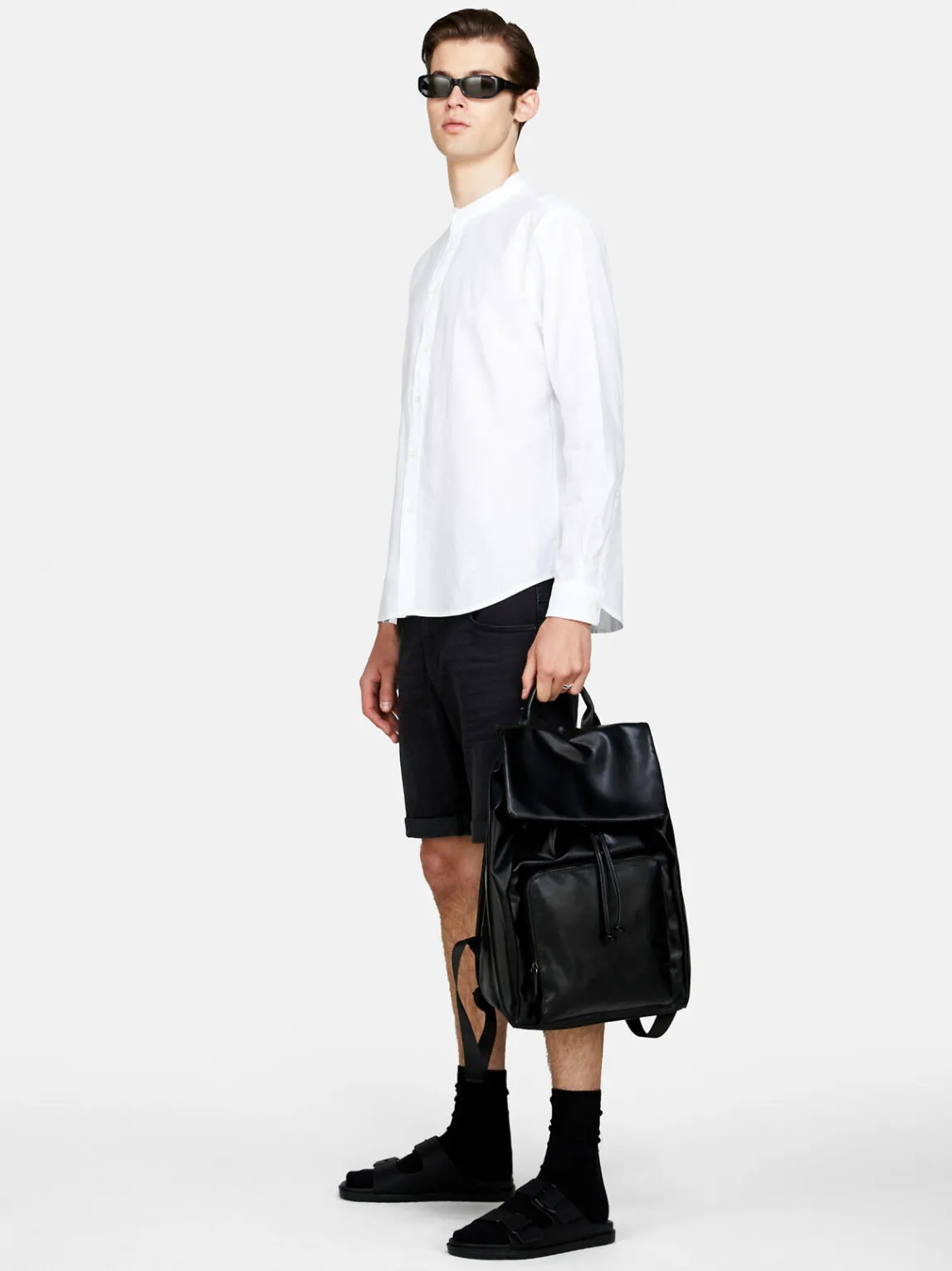 Men Sisley Shirts<Mandarin Collar Shirt