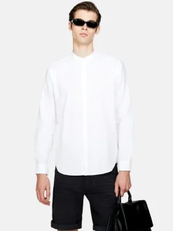 Men Sisley Shirts<Mandarin Collar Shirt