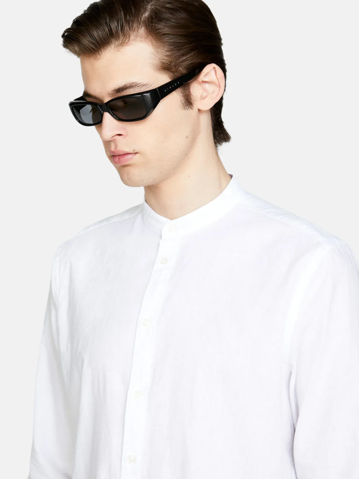 Men Sisley Shirts<Mandarin Collar Shirt