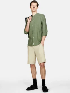 Men Sisley Shirts<Mandarin Collar Shirt