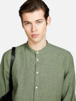 Men Sisley Shirts<Mandarin Collar Shirt