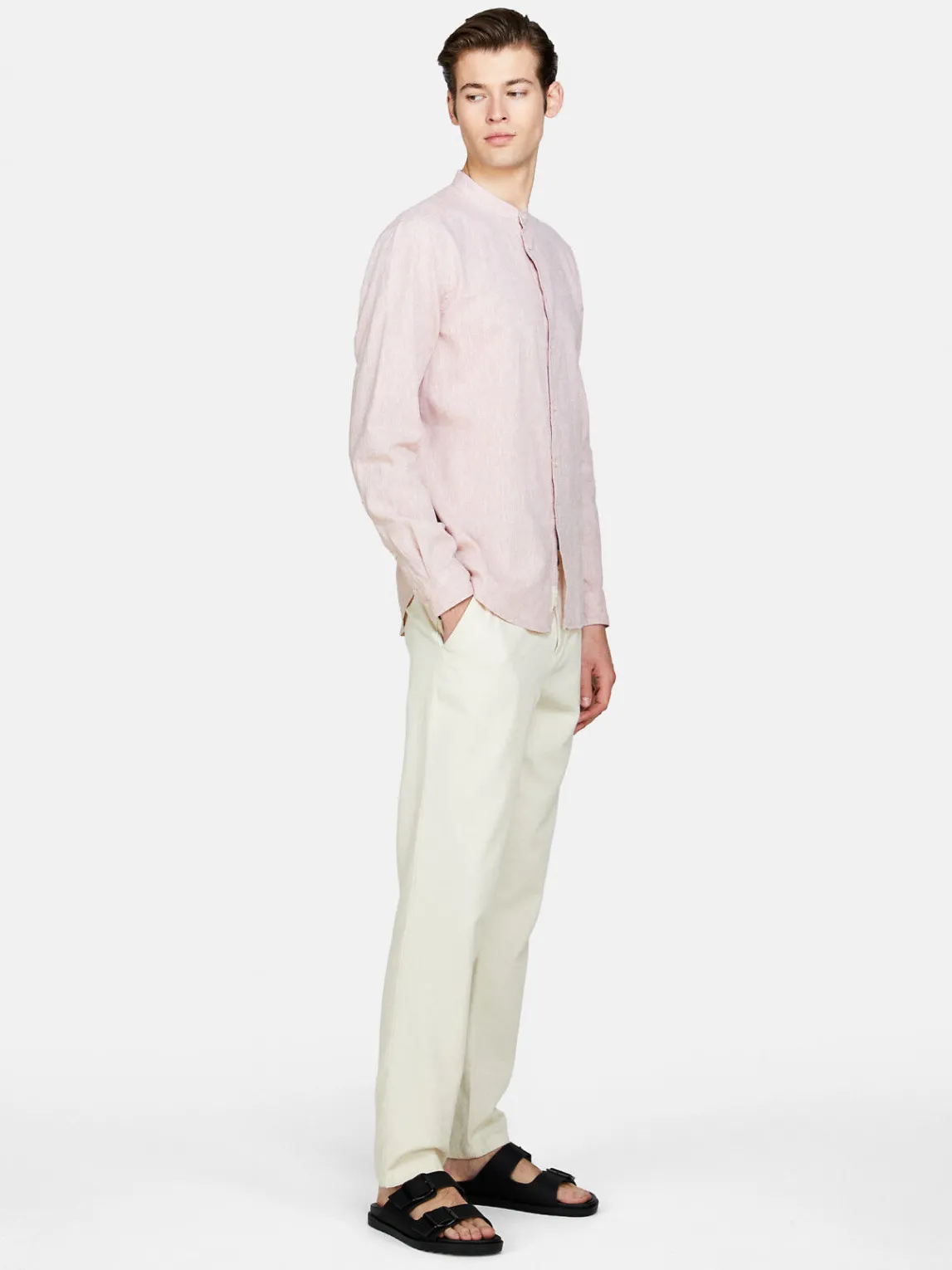 Men Sisley Shirts<Mandarin Collar Shirt