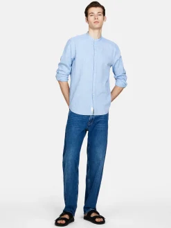 Men Sisley Shirts<Mandarin Collar Shirt